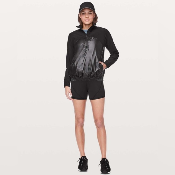Lululemon All Roads 1/2 Zip Black Lightweight Jacket Shirt Size 8 - Picture 5 of 11